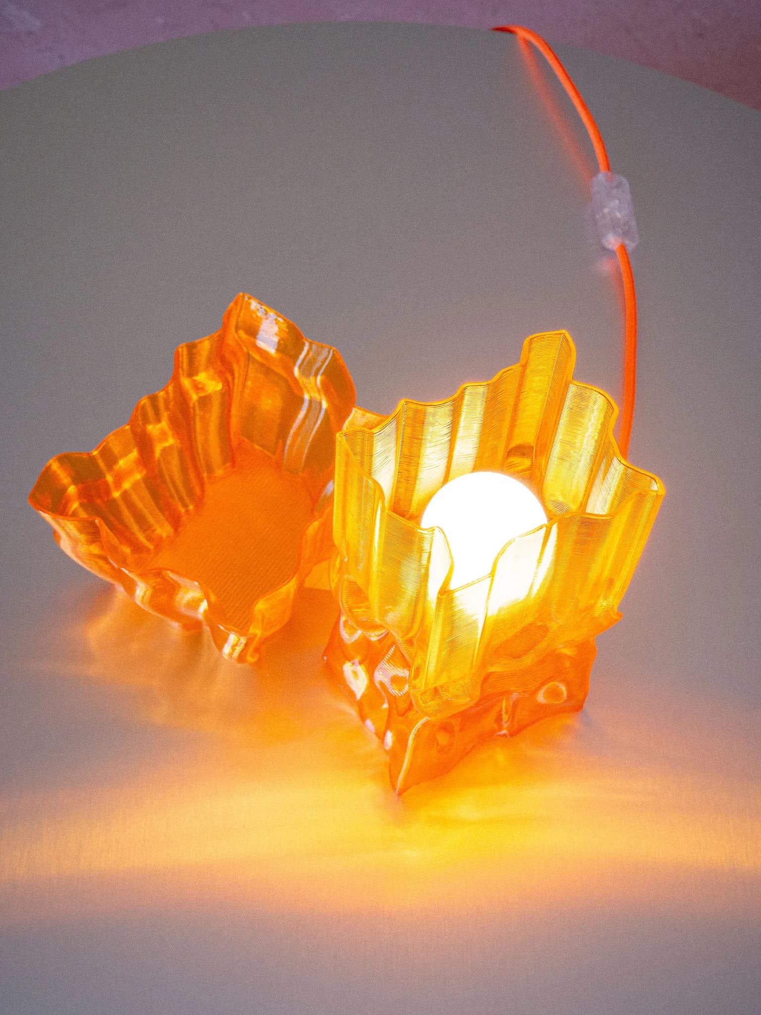 Paperbag Light Orange open on table